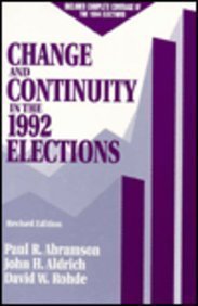 Stock image for Change and Continuity in the 1992 Elections for sale by Books Puddle