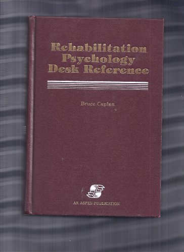 Imagen de archivo de Rehabilitation Psychology Desk Reference a la venta por ThriftBooks-Atlanta