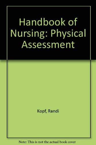 Stock image for Handbook of Nursing Physical Assessment. for sale by Sara Armstrong - Books
