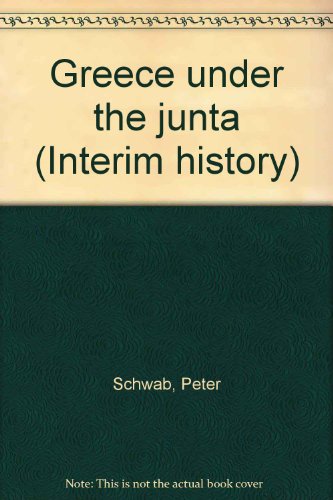 Beispielbild für Greece under the junta (Interim history) zum Verkauf von Discover Books