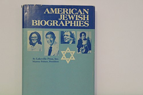 Beispielbild fr American Jewish Biographies zum Verkauf von Books  Revisited