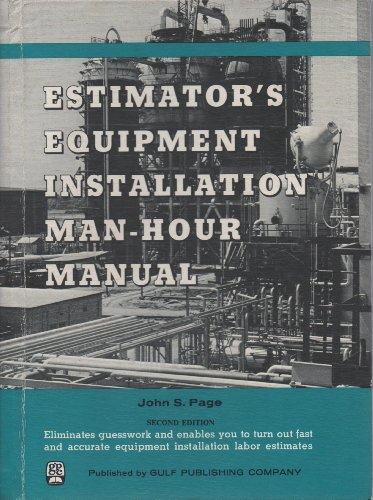 Beispielbild fr Estimator's Equipment Installation Man-Hour Manual zum Verkauf von bmyguest books