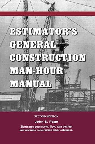 Beispielbild fr Estimators General Construction Manhour Manual (Kluwer International Series in Engineering Computer Scienc) zum Verkauf von Zoom Books Company