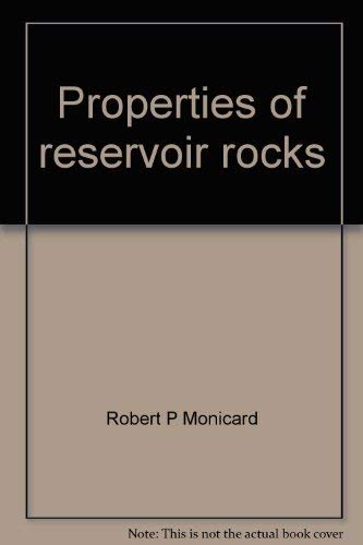 Stock image for Properties of reservoir rocks: Core analysis (Institut franc ais du pe trole publications) for sale by HPB-Red