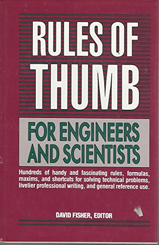 9780872017863: Rules of Thumb for Engineers and Scientists