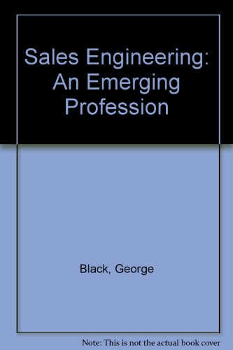 Beispielbild fr Sales engineering;: An emerging profession zum Verkauf von Wonder Book