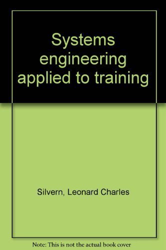 Beispielbild fr Systems engineering applied to training zum Verkauf von Wonder Book