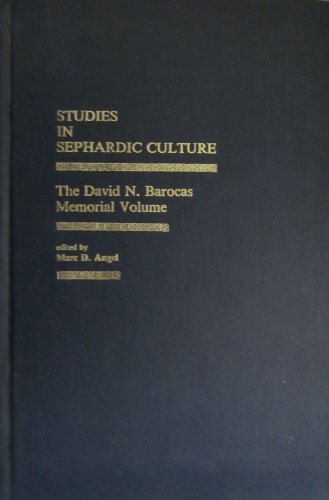 Stock image for Studies in Sephardic Culture: The David N. Barocas Memorial Volume. for sale by Henry Hollander, Bookseller