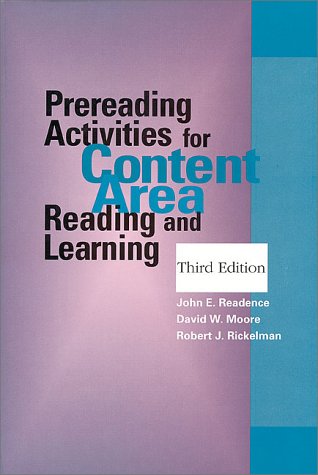 Stock image for Prereading Activities for Content Area Reading and Learning (Third Edition) for sale by Wonder Book