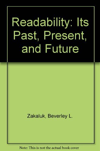 Beispielbild fr Readability : Its Past, Present, and Future zum Verkauf von Better World Books