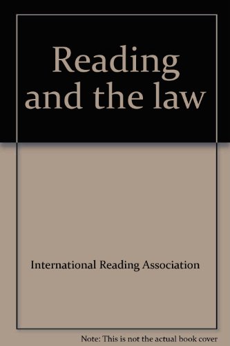 Imagen de archivo de Reading and the Law a la venta por Webbooks, Wigtown