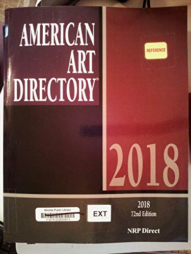 Stock image for American Art Directory 72nd Edition 2018 for sale by Better World Books