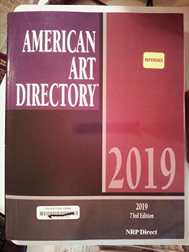 Stock image for American Art Directory 73rd Edition 2019 for sale by Better World Books