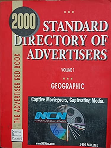 Stock image for 2000 Standerd Directory Of Advertisers Volume 1 Geographic for sale by Basi6 International
