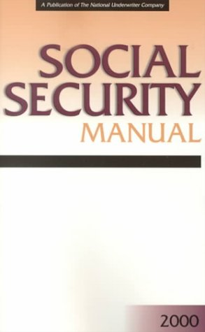 Stock image for Social Security Manual 2000 Stenken, Joseph F. for sale by GridFreed