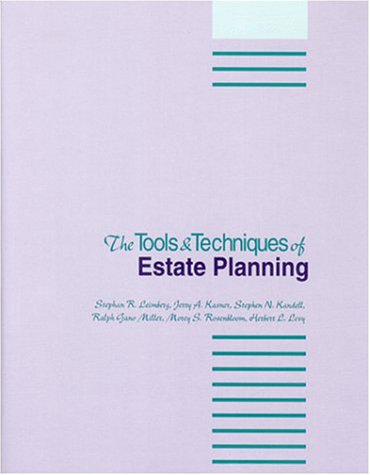 Beispielbild fr Tools and Techniques of Estate Planning, 12th Edition zum Verkauf von Books From California