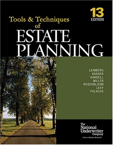 Beispielbild fr Tools & Techniques of Estate Planning zum Verkauf von Better World Books