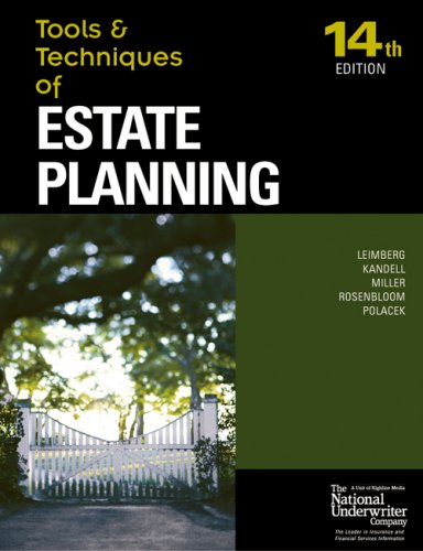 Imagen de archivo de The Tools and Techniques of Estate Planning a la venta por Better World Books