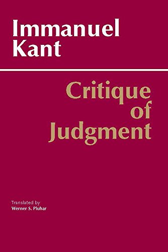 Critique of Judgment (Hackett Classics) (9780872200258) by Immanuel Kant