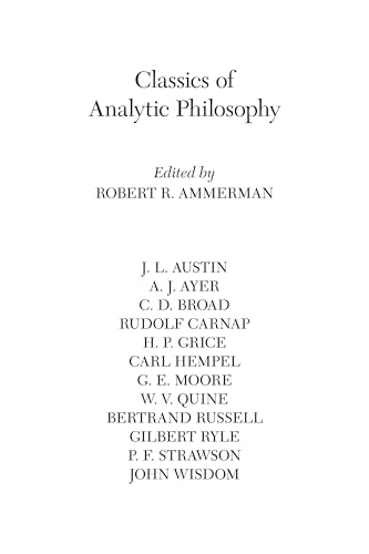 Stock image for Classics of Analytic Philosophy (Hackett Classics) for sale by Books of the Smoky Mountains