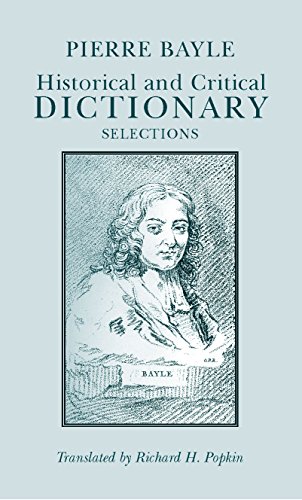 9780872201033: Historical and Critical Dictionary: Selections