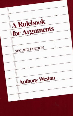 Stock image for A Rulebook for Arguments for sale by Better World Books