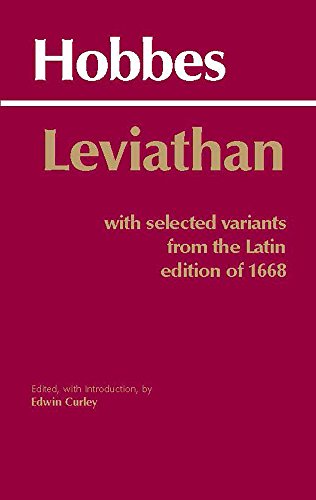 Beispielbild fr Leviathan: With Selected Variants from the Latin Edition of 1668 zum Verkauf von Reuseabook