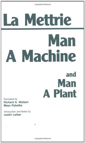 9780872201941: Man a Machine and Man a Plant