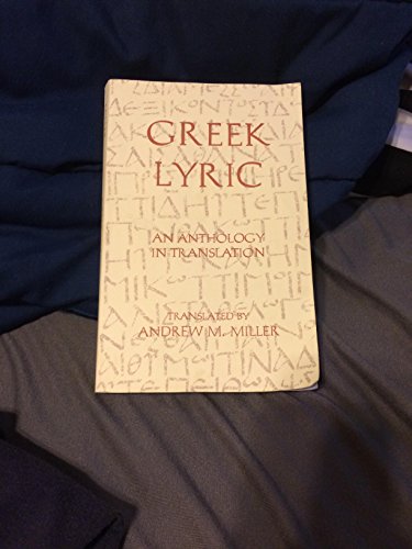 Stock image for Greek Lyric An Anthology in Tr for sale by SecondSale