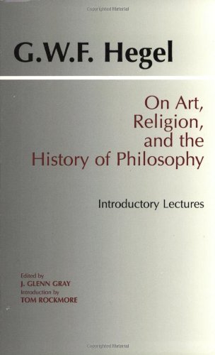 9780872203709: On Art, Religion, and the History of Philosophy: Introductory Lectures (Hackett Classics)