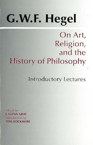 Imagen de archivo de On Art, Religion, and the History of Philosophy a la venta por PBShop.store US