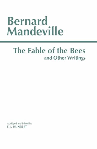 9780872203747: The Fable of the Bees: And Other Writings