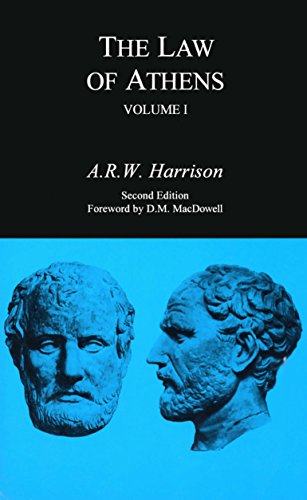 The Law of Athens, Volume 1 of 2 (9780872204102) by Harrison, A. R. W.