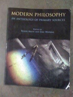 9780872204416: Modern Philosophy: An Anthology of Primary Sources