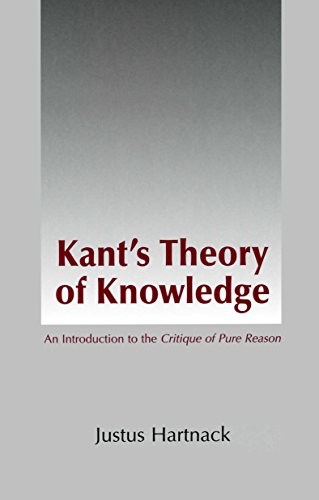 Beispielbild fr Kant's Theory of Knowledge zum Verkauf von Half Price Books Inc.