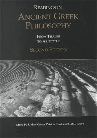 Stock image for Readings in Ancient Greek Philosophy: From Thales to Aristotle for sale by Books of the Smoky Mountains