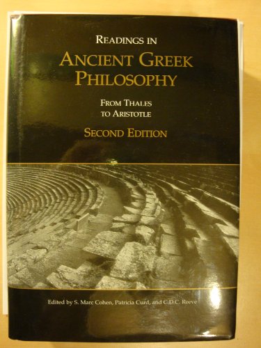 9780872205390: Readings in Ancient Greek Philosophy: From Thales to Aristotle