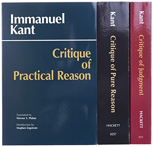 9780872206298: Three Critiques, 3-volume Set: Vol. 1: Critique of Pure Reason; Vol. 2: Critique of Practical Reason; Vol. 3: Critique of Judgment (Kant's Three Critiques)