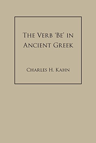 9780872206441: The Verb 'Be' In Ancient Greek