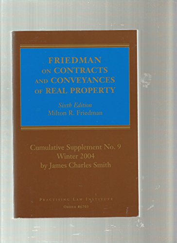 9780872241176: Friedman on Contracts and Conveyance