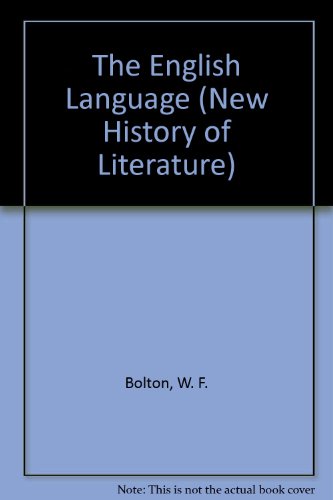 Stock image for English Language, The - The New History of Literature, No. 10 for sale by THE OLD LIBRARY SHOP