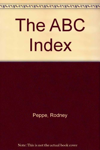 The ABC Index (9780872264410) by Peppe, Rodney