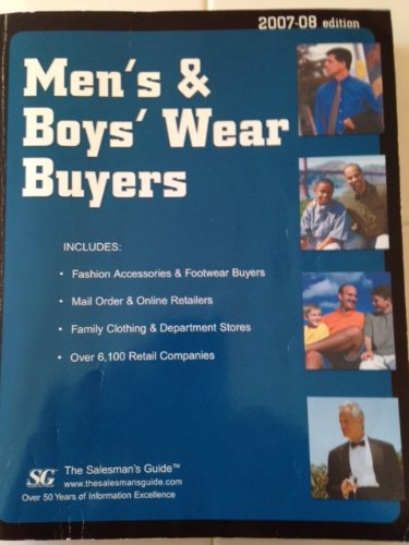 9780872284272: Men's & Boy's Wear Buyers 2007-2008 (MEN'S AND BOY'S WEAR BUYERS)