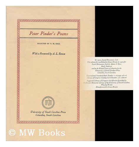 9780872492516: Peter Pindar's poems