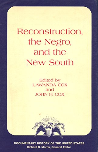 9780872492783: Reconstruction,: The Negro, and the new South