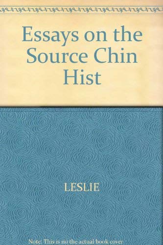 Beispielbild fr Essays on the Sources for Chinese History zum Verkauf von Better World Books