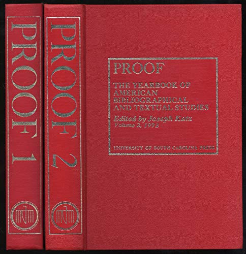 Stock image for Proof: The Yearbook of American Bibliographical and Textual Studies, Volume 2 for sale by Sumter Books (Manly, Inc.)