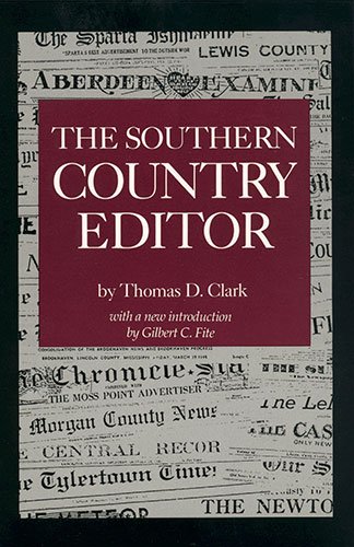 Imagen de archivo de The Southern Country Editor (Southern Classics) a la venta por Decluttr
