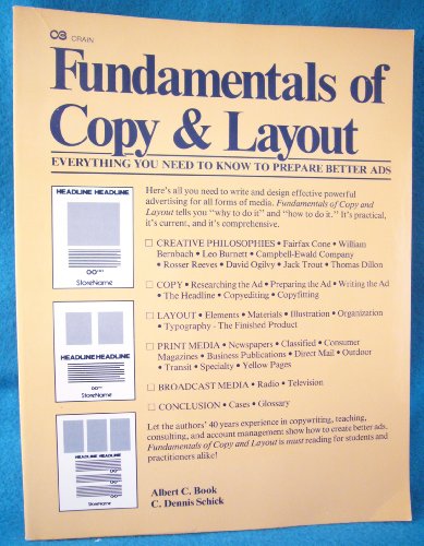 Stock image for Fundamentals of copy and layout: A manual for advertising copy & layout for sale by SecondSale