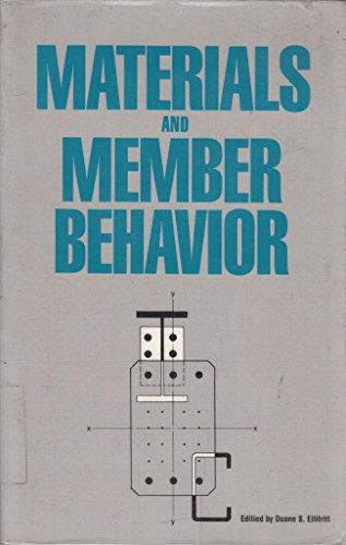 Imagen de archivo de Materials and Member Behavior: Proceedings of the Sessions at Structures Congress 87 Related to Materials and Member Behavior, Sponsored by the Stru a la venta por Bookmonger.Ltd